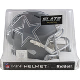 Michael Irvin Autographed Dallas Cowboys Slate Mini Helmet Beckett Witness 51764