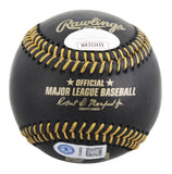 Blue Jays Vladimir Guerrero Jr. Signed Black OML Baseball JSA Witness #WA222455