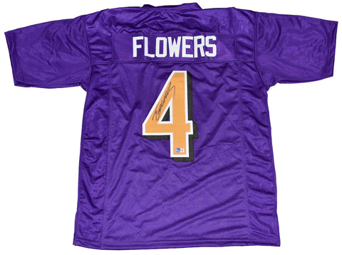 ZAY FLOWERS SIGNED AUTOGRAPHED BALTIMORE RAVENS #4 COLOR RUSH JERSEY BECKETT