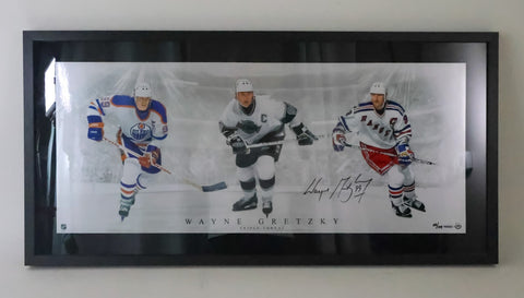 Wayne Gretzky Autographed Collage Photo -- Deluxe Framed | LE | UDA COA