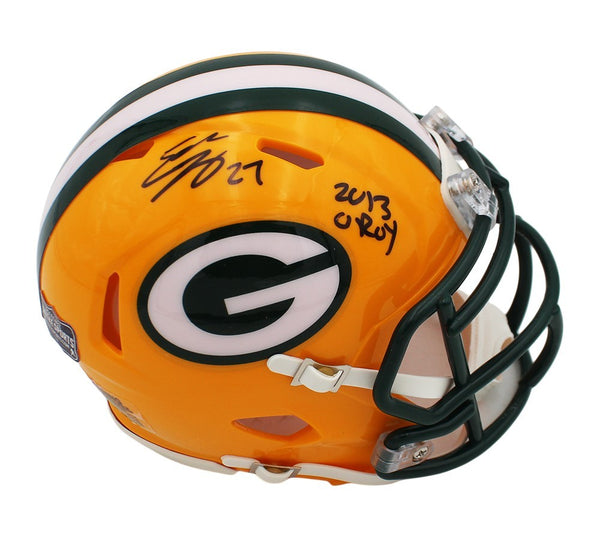 Eddie Lacy Signed Green Bay Packers Speed NFL Mini Helmet with "2013 OROY" Insc