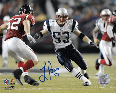 Larry Izzo New England Patriots Signed 8x10 Photo vs Falcons Patriots Alumni