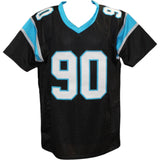 Julius Peppers Autographed/Signed Pro Style Black XL Jersey Beckett WIT 51783