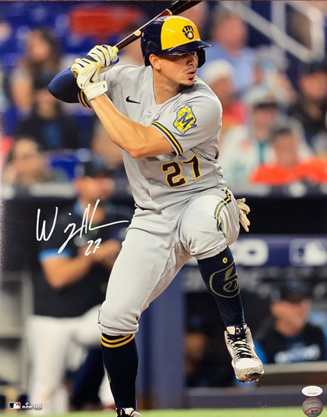 Brewers Infielder WILLY ADAMES Signed 16x20 Photo #7 AUTO - JSA