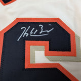Framed Autographed/Signed Hayden Birdsong 35x39 SF Cream Jersey Beckett COA