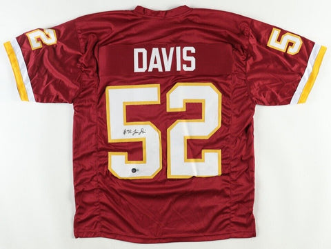 Jamin Davis Signed Washington Commanders Jersey (Beckett) 2021 1st Round Pick WR