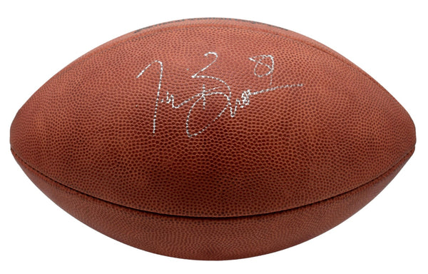 Tim Brown HOF Signed/Autographed Official Leather NFL Football Raiders JSA 12847