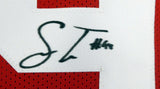 SAN FRANCISCO 49ERS SOLOMON THOMAS AUTOGRAPHED RED JERSEY BECKETT BAS 155796