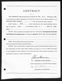 Biggie Munn HOF Michigan State Head Coach Signed/Auto Contract JSA BA199641
