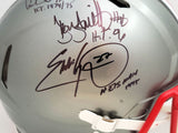 OHIO STATE HEISMAN WINNERS AUTO FLASH FULL SIZE AUTH HELMET 3 SIGS BECKETT