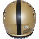 Aidan O'Connell Signed Purdue Boilermakers Authentic Gold Helmet Beckett 43666