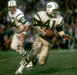 Emerson Boozer & Matt Snell Signed Full Size New York Jets Helmet (JSA COA)