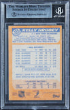 Islanders Kelly Hrudey Authentic Signed 1988 Topps #155 Card BAS Slabbed
