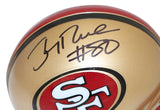 Jerry Rice Autographed San Francisco 49ers 96-08 VSR4 Mini Helmet FAN 39349