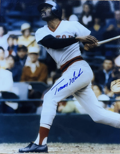 TOMMY HARPER Signed 8x10 Photo #1 - Boston Red Sox Outfielder - AUTO