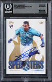 Mariners Julio Rodriguez Signed 2022 Topps #49 Rookie Card Auto 10! BAS Slabbed