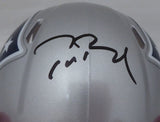 TOM BRADY AUTOGRAPHED SIGNED PATRIOTS REPLICA SPEED MINI HELMET FANATICS 193988