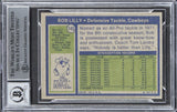 Cowboys Bob Lilly "2x Insc." Signed 1972 Topps #145 Card Auto 10! BAS Slabbed