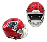 Julian Edelman Signed New England Patriots Speed Flex Authentic Flash NFL Helmet