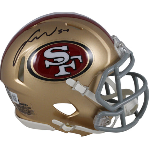 Fred Warner Autographed San Francisco 49ers Speed Mini Helmet Beckett 49556