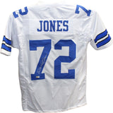 Ed Too Tall Jones Autographed/Signed Pro Style White Jersey Beckett 42614