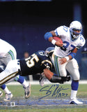 Shaun Alexander Autographed 11x14 Photo Seattle Seahawks Beckett BAS QR #BS30548