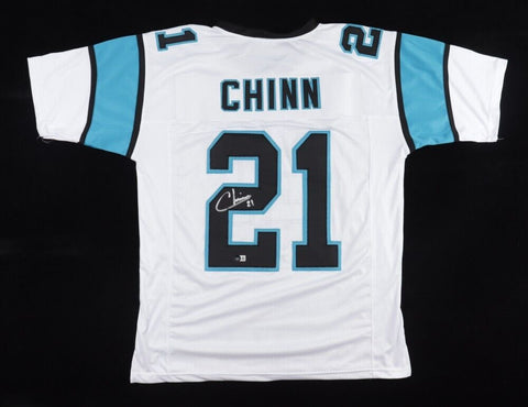 Jeremy Chinn Signed Panthers Jersey (Beckett) Carolina 2020 2nd Rnd Draft Pck DB