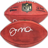 JOE MONTANA AUTOGRAPHED SIGNED NFL LEATHER GOLD SHIELD FOOTBALL 49ERS JSA 216962