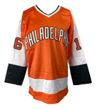 Bob Clarke Philadelphia Signed Orange Hockey Jersey JSA QR Hologram