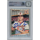 Billy Ripken Autographed 1989 Fleer 616 Trading Card 10 Grade Beckett 49387
