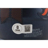 Bo Nix Autographed/Signed Denver Broncos 2024 Mini Helmet Beckett Witness 49625