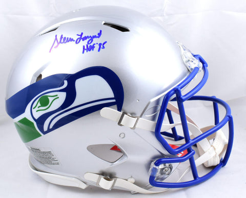 Steve Largent Signed Seahawks F/S 83-01 Speed Authentic Helmet w/HOF- Beckett W