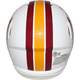 Art Monk Signed Washington Redskins Flt White Pro Helmet 2 insc. BAS 42850