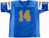 Dan Fouts Signed Chargers Jersey (JSA COA) 6xPro Bowl (1979-1983, 1985) 254 TD's