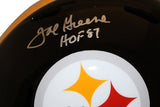 Joe Greene Signed Pittsburgh Steelers F/S TB Helmet Beckett 38680