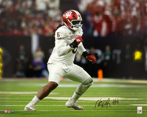 Mikail Kamara Signed Indiana Hoosiers Football Action 16x20 Photo (SCHWARTZ COA)