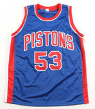 James Edwards Signed Detroit Pistons Jersey Inscribed "Bad Boys" (JSA) Center