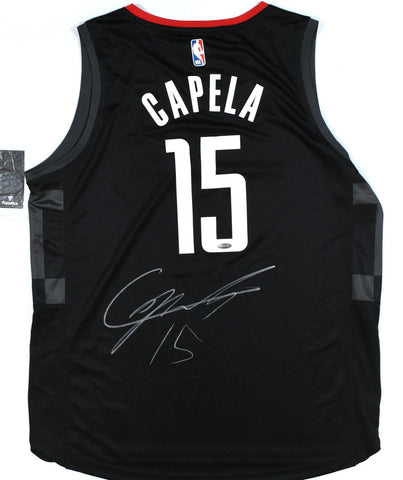 Clint Capela Autographed Houston Rockets Black Nike Fast Break Jersey - Tristar