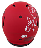 Bucs (3) Alstott, Barber & Sapp Signed Rave Full Size Speed Proline Helmet BAS W