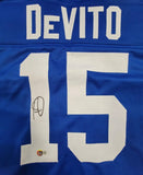 Tommy DeVito Signed New York Giants Jersey (Beckett) Ex-Illini Quarterback