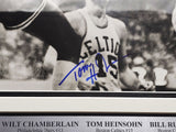 Wilt Chamberlain, Russell & Heinsohn Autographed Framed 16x20 Photo JSA XX57681