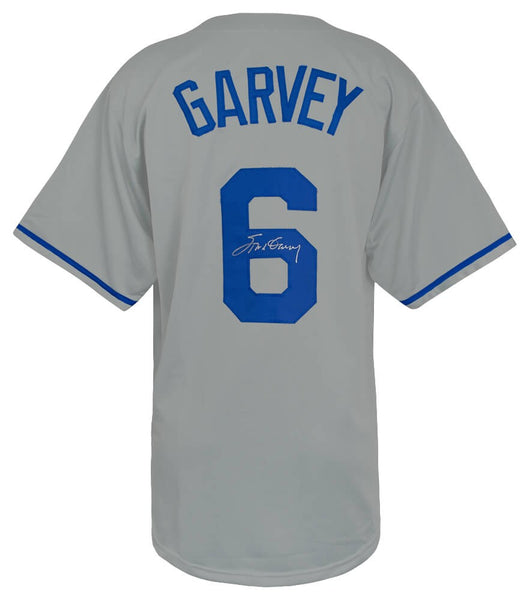 Steve Garvey (DODGERS) Signed Grey Custom Baseball Jersey - (SCHWARTZ COA)