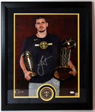 Nikola Jokic Signed 26"x22" Framed Photo JSA COA