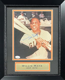 Willie Mays Autographed San Francisco Giants Baseball 8x10 Framed Photo JSA 4