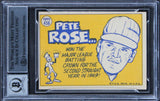 Reds Pete Rose "4256" Signed 1970 Topps #458 Card Auto 10! BAS Slabbed 2