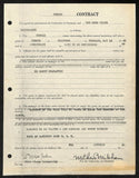 Lynn St. John HOF Signed 1941 Contract Ohio State & Cincinnati JSA 198972