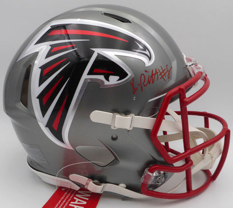 Kyle Pitts Autographed Falcons Authentic Flash Full Size Helmet Beckett WL25821