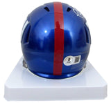 Phil Simms Signed/Inscribed Mini Football Helmet NY Giants Beckett 200049