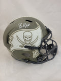 BAKER MAYFIELD SIGNED TAMPA BAY BUCCANEERS F/S STS SPEED REP HELMET BAS QR