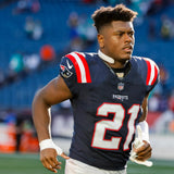 Jaylinn Hawkins Signed New England Patriots Jersey (Beckett) Defensive Back